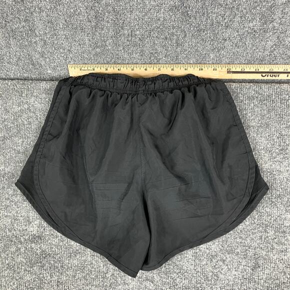 Nike Dri-Fit Shorts Womens L Black Mesh Sides Drawstring Athletic Activewear - Picture 9 of 10